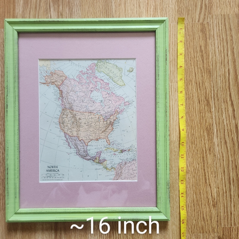 North America Framed Map - Picture 2 of 5